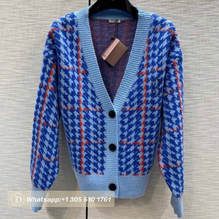 Miu Miu V-Neck Cardigan Sweater