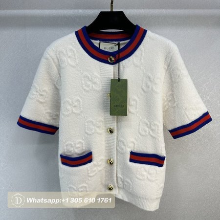 Gucci White knit Short Sleeve