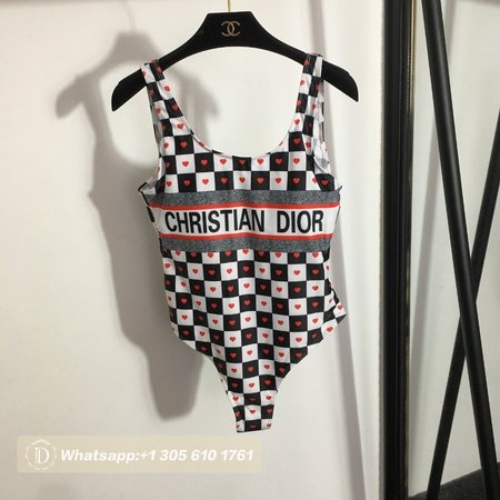 Dior Grid One-Piece Swimsuit