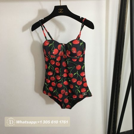 Dolce & Gabbana Cherry One-Piece Swimsuit