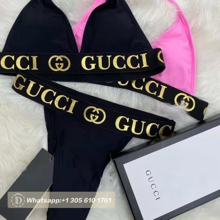 Gucci Black Two-Piece Swimsuit