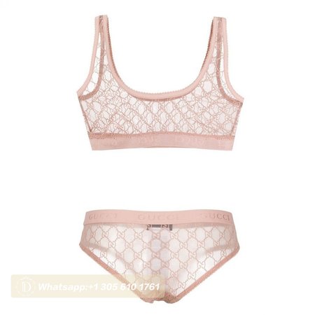 Gucci Pink Two-Piece Swimsuit