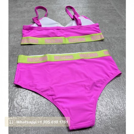 Moschino Pink Two-Piece Swimsuit