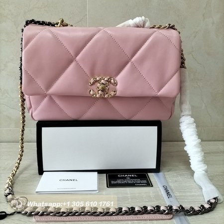 Chanel 19 Handbag Number AS1160 Pink 26cm