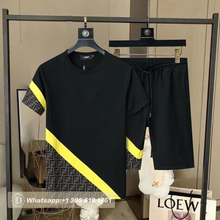 Fendi Black Jersey Tracksuits