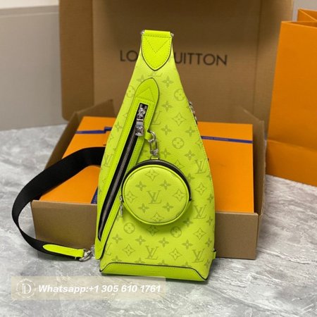 duo sling bag neon yellow