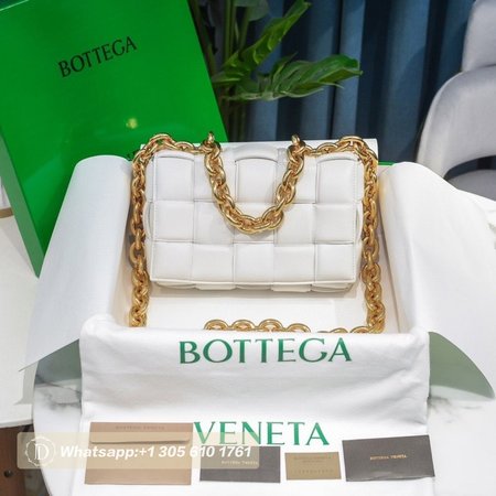 Bottega Veneta Chain Cassette Padded Intreccio Shoulder Bag