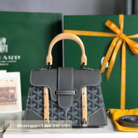 Goyard Saigon Structure Mini Bag Gray