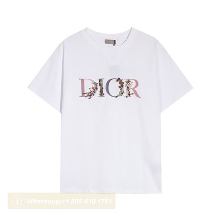 Dior Floral Logo T-shirt Men's White