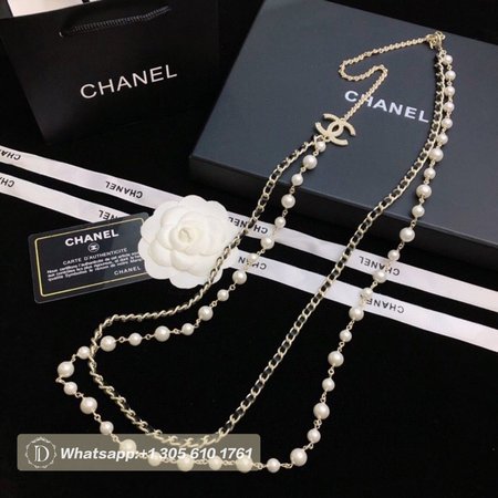 Chanel Pearl CC Necklace