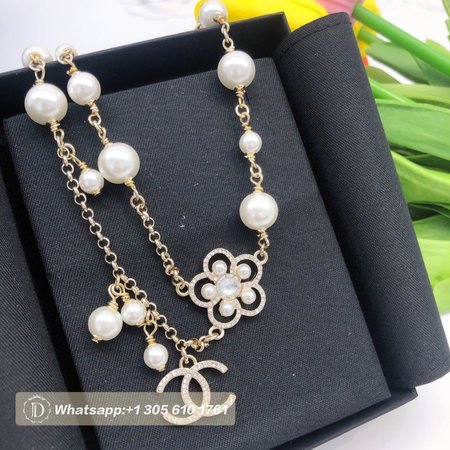 Chanel Pearl CC Necklace