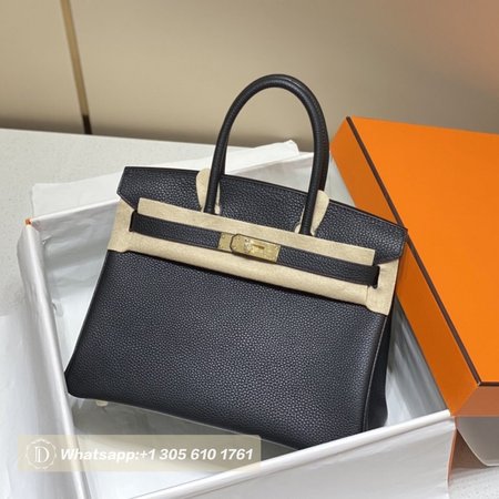 Hermes Birkin 30 Togo Black & Gold