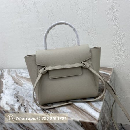 Celine Belt Nano Bag In Grained Calfskin