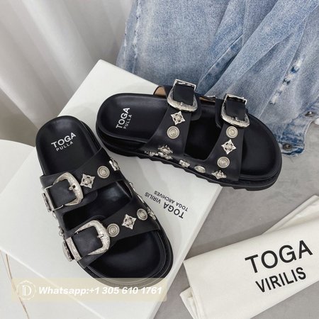 Toga Pulla Buckle Slider Sandal