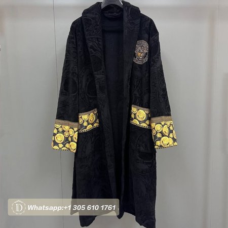 Versace Baroque Cotton Terry Bathrobe