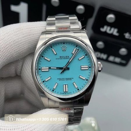 Rolex Oyster Perpetual 41 Tiffany Turquoise Watch