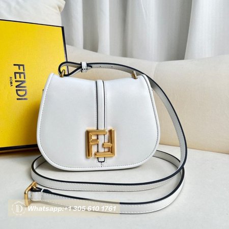 Fendi C'mon Nano White Leather Charm