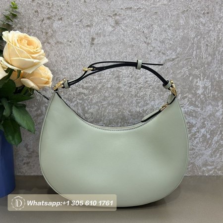 Fendigraphy Small Bag Mint Green Leather Pouch