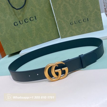 Gucci Double G Leather Belt