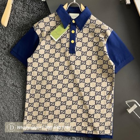 Gucci Beige GG Polo