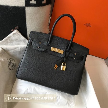 Hermes Birkin 25 Black Togo