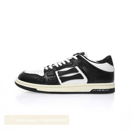 Amiri Skel Top Low Black White Sneaker