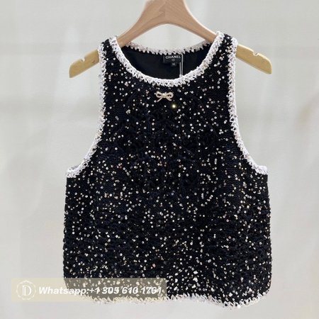 Chanel Retro Sequined Tank Top