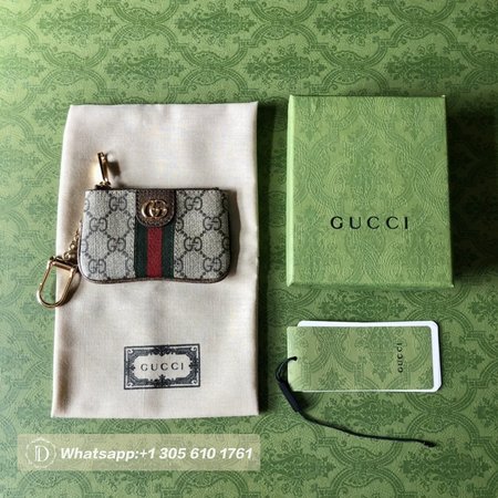 Gucci Ophidia Key Case Beige/Ebony