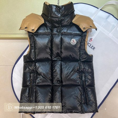 Moncler Down Vest Luzule In Black