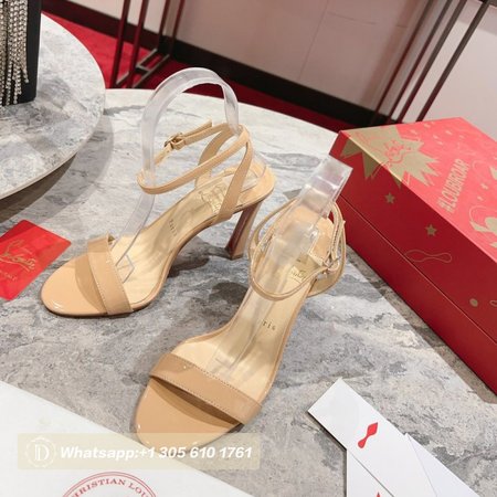 Christian Louboutin Camel Loubi Queen Sandals