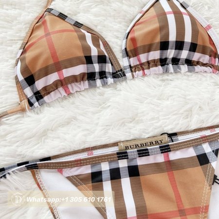 Burberry Check Triangle Bikini