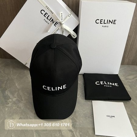 Celine Cotton Baseball Cap