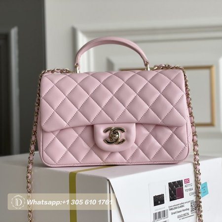 Chanel 22P Light Pink Caviar Coco Handle Bag