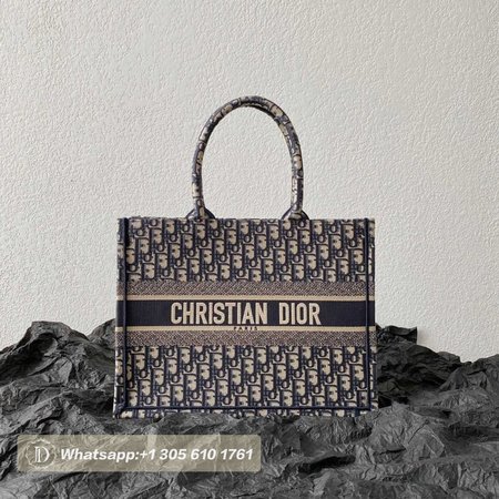 Dior Book Tote Oblique Navy Blue