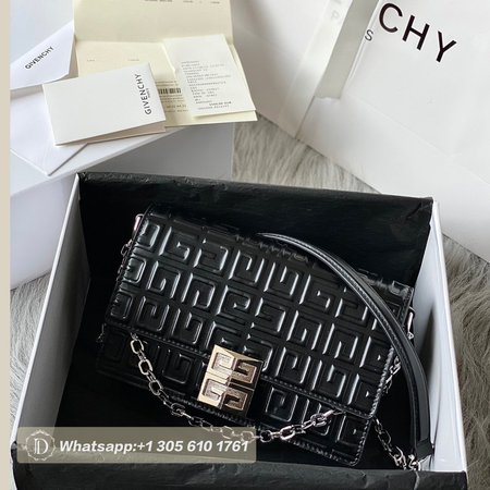 Givenchy Small 4G Bag In 4G Coated Canvas With Chain