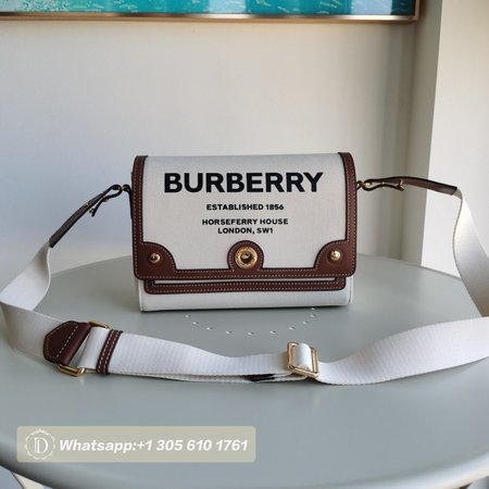 Burberry Horseferry Print Canvas Note Bag Natural/Tan 80302491