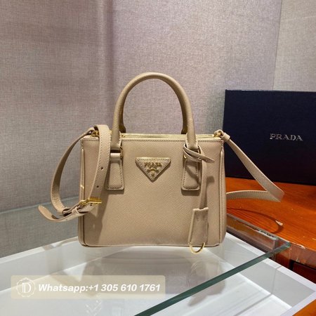 Prada Galleria Saffiano Leather Mini-Bag Yellow 1BA906