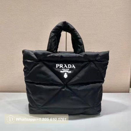 Prada Re-Nylon Padded Tote Bag Black 2VG082