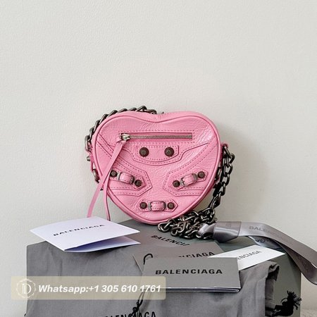 Balenciaga Le Cagole Heart Mini Bag In Pink 5812