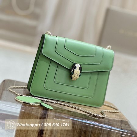 Bvlgari Serpenti Forever Crossbody Bag Green 34560