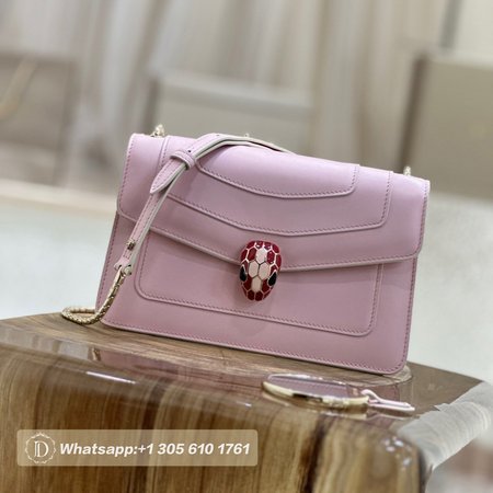 Bvlgari Serpenti Forever East-West Shoulder Bag Pink 292529