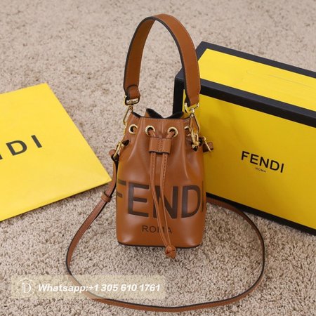 Fendi Mon Tresor Brown Leather Mini-Bag 8BS010AC9LF0QVK