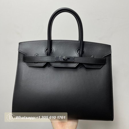 Hermes Birkin 35cm SO Black Box Black Hardware