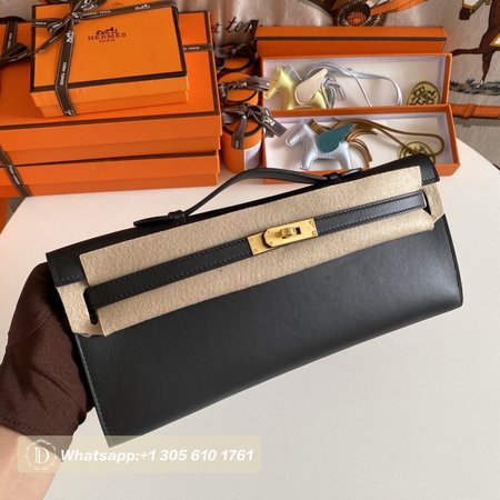 Hermes Kelly 31cm Swift 89 Black