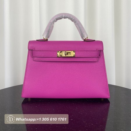 Hermes Mini Kelly 20 II Rose Pourpre Bag