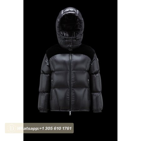 Moncler Meandre Short Down Jacket Black White