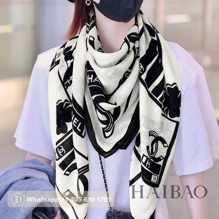 Chanel Cashmere Square Scarf