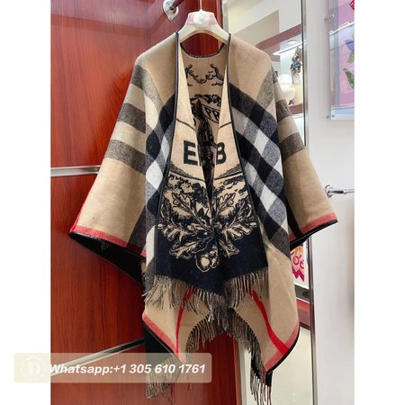 Burberry Cashmere Poncho Shawl