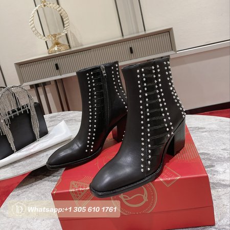 Christian Louboutin Studded Ankle Boots