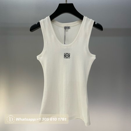 Loewe Cotton Anagram Tank Top White